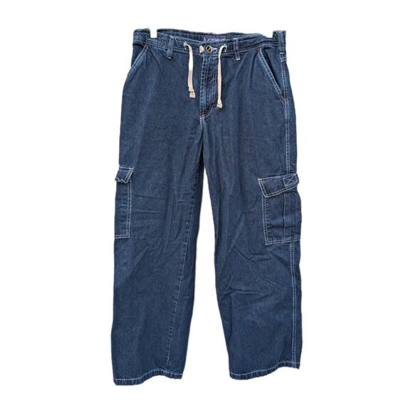 Vintage Jordache Womens 9/10 Cargo Pockets 90s Grunge Skater Raver Y2K Baggy - Picture 1 of 7